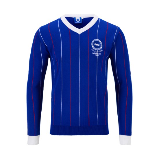 Damen Brighton & Hove Albion 1983 Retro FA Cup Final Trikot