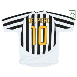 Herren Juventus 2003/04 Heim-Retro-Trikot Del Piero #10