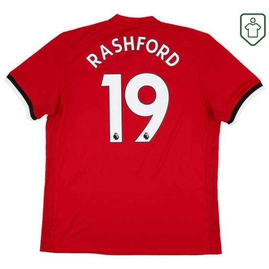 Herren Manchester United 2017/18 Heim Retro Shirt Rashford #19