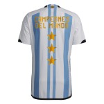 Argentinien Champions Spielerversion Heimtrikot Weltmeisterschaft 2022 - 3 Stars