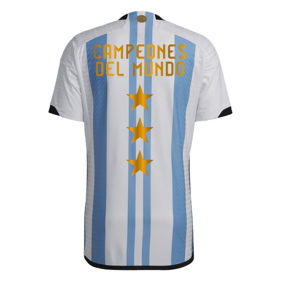 Argentinien Champions Spielerversion Heimtrikot Weltmeisterschaft 2022 - 3 Stars