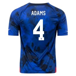 Tyler Adams #4 USMNT Auswärtstrikot Weltmeisterschaft 2022