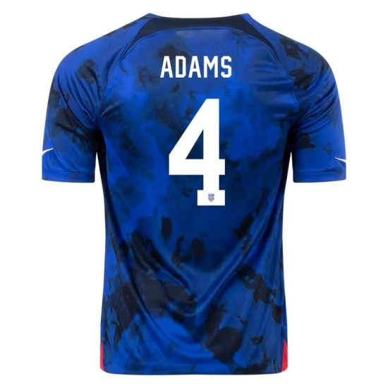Tyler Adams #4 USMNT Auswärtstrikot Weltmeisterschaft 2022