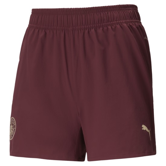Damen Manchester City 2024/25 Heim Shorts - Rot