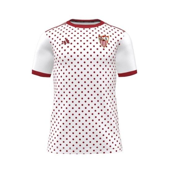 Herren Sevilla FC 2025/26 Drittes Aufwärmtrikot - Weiß