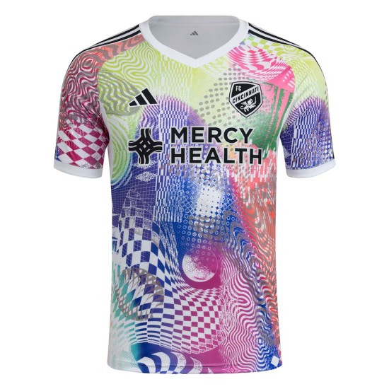 Herren FC Cincinnati 2025 Drittes Pre Match Shirt - Weiß