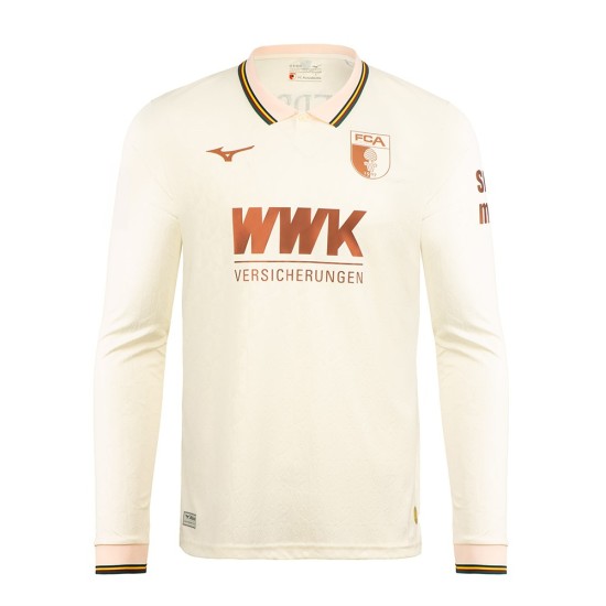 Herren FC Augsburg 2025/26 Sonder-Langarm-Trikot – Creme