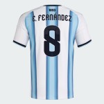 Kinder Argentinien 2026 Heim Authentisches WM-Trikot E. FERNÁNDEZ #8