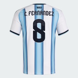 Herren Argentinien 2026 Heim Authentisches WM-Trikot E. FERNÁNDEZ #8