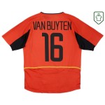Männer Belgien 2002/04 Heim Retro Shirt Van Buyten #16