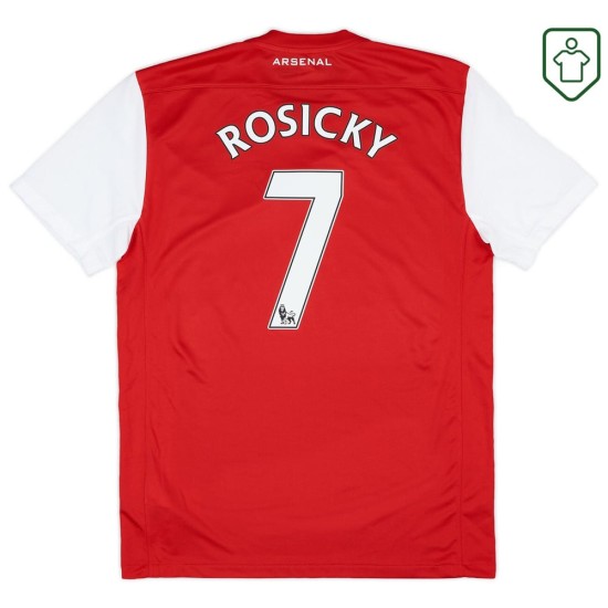 Herren Arsenal 2011/12 Heim Retro Shirt Rosicky #7