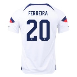 Jesús Ferreira #20 USMNT Heimtrikot Weltmeisterschaft 2022