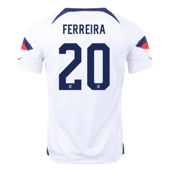 Jesús Ferreira #20 USMNT Heimtrikot Weltmeisterschaft 2022