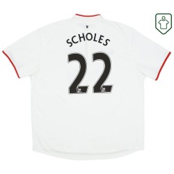 Herren Manchester United 2012/14 Auswärts Retro Shirt Scholes #22