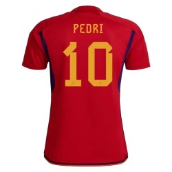 Pedri #10 Spanien Heimtrikot Weltmeisterschaft 2022