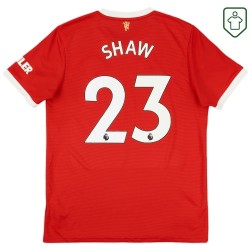 Herren Manchester United 2021/22 Heim Retro Shirt Shaw #23