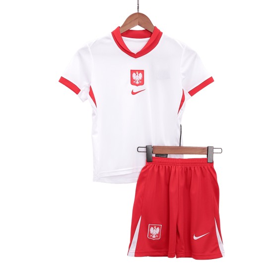 Kinder Polen Heimtrikot+Kurze Hosen EURO 2024