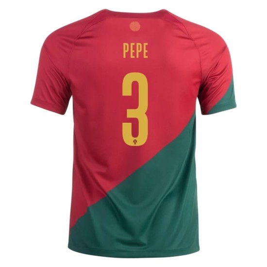 Pepe #3 Portugal Heimtrikot Weltmeisterschaft 2022
