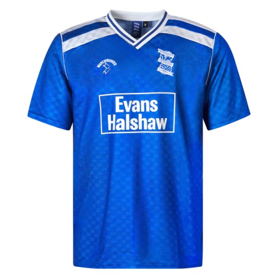 Herren Birmingham City 88/89 Heimtrikot Retro Matchwinner Evans Halshaw Herren Birmingham City 88/89 Heimtrikot Retro Matchwinner Evans Halshaw