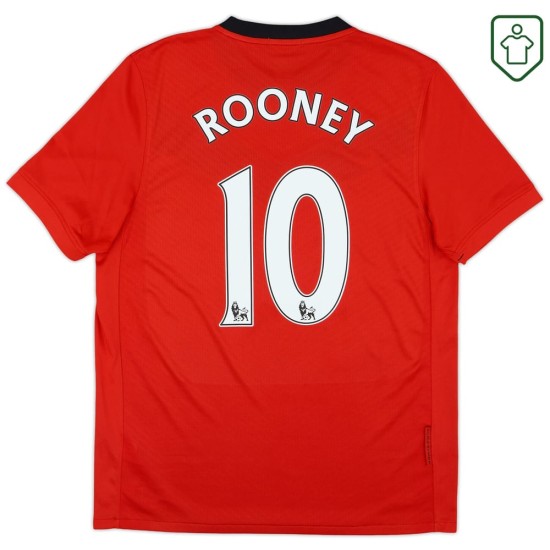 Herren Manchester United 2009/10 Heim Retro Shirt Rooney #10 Herren Manchester United 2009/10 Heim Retro Shirt Rooney #10