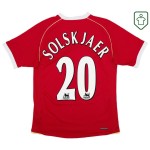 Herren Manchester United 2006/07 Heim Retro Shirt Solsjkaer #20
