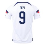 Ricardo Pepi #9 USMNT Heimtrikot Weltmeisterschaft 2022