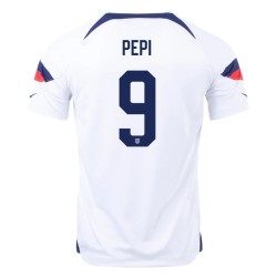 Ricardo Pepi #9 USMNT Heimtrikot Weltmeisterschaft 2022