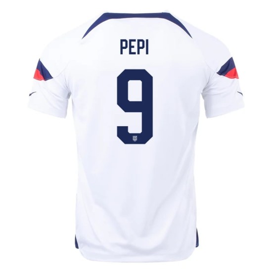 Ricardo Pepi #9 USMNT Heimtrikot Weltmeisterschaft 2022