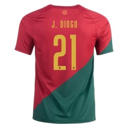 Diogo Jota #21 Portugal Heimtrikot Weltmeisterschaft 2022