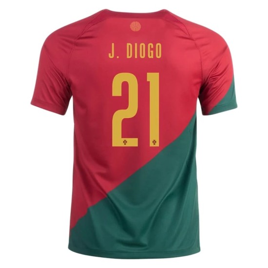Diogo Jota #21 Portugal Heimtrikot Weltmeisterschaft 2022