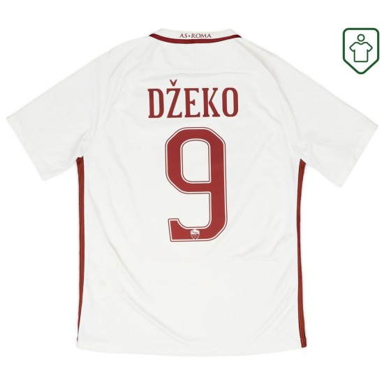 Herren Roma 2016/17 Auswärts-Retro-Trikot Džeko #9