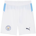Damen Manchester City 2025/26 Heimshorts – Weiß Damen Manchester City 2025/26 Heimshorts – Weiß