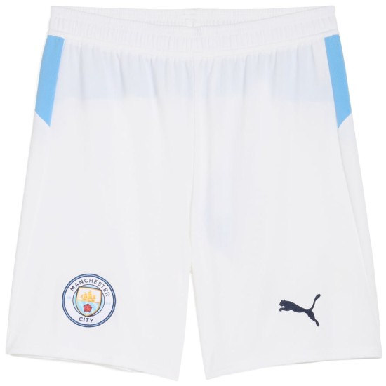 Damen Manchester City 2025/26 Heimshorts – Weiß Damen Manchester City 2025/26 Heimshorts – Weiß
