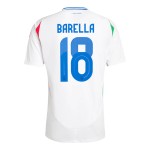 Nicolo Barella #18 Italien Auswärtstrikot EURO 2024 Nicolo Barella #18 Italien Auswärtstrikot EURO 2024