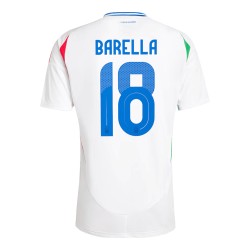 Nicolo Barella #18 Italien Auswärtstrikot EURO 2024