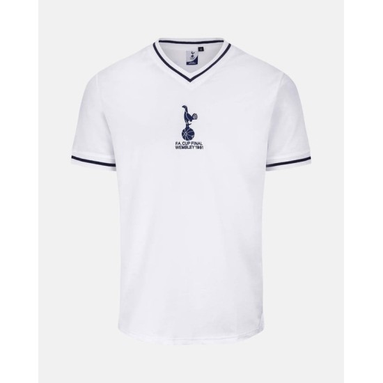 Kinder Tottenham Hotspur 1981 Heim Retro FA Cup Final Trikot #6