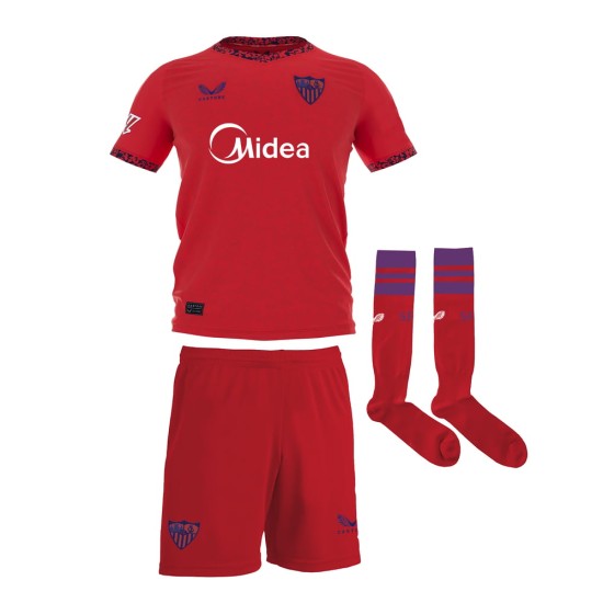 Kinder Sevilla FC 2024/25 Auswärts Kit