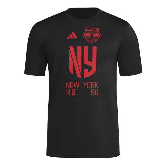 Damen New York Red Bulls 2025 Drittes Hook AEROREADY Shirt - Schwarz