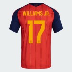 Herren Spanien 2026 Heim Authentisches WM-Trikot WILLIAMS JR. #17 Herren Spanien 2026 Heim Authentisches WM-Trikot WILLIAMS JR. #17
