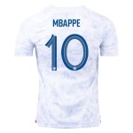 Kylian Mbappé #10 Frankreich Auswärtstrikot Weltmeisterschaft 2022 Kylian Mbappé #10 Frankreich Auswärtstrikot Weltmeisterschaft 2022