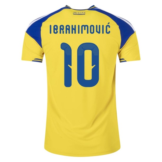 Herren Schweden 2026 Heim Authentic Weltmeisterschaft Trikot IBRAHIMOVIĆ #10 Herren Schweden 2026 Heim Authentic Weltmeisterschaft Trikot IBRAHIMOVIĆ #10