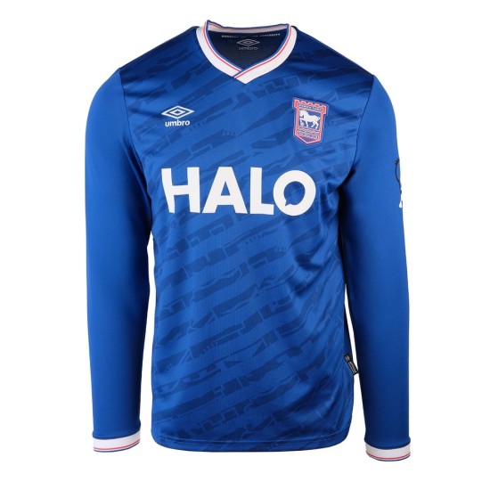 Herren Ipswich Town 2025/26 Heim Langarmtrikot Herren Ipswich Town 2025/26 Heim Langarmtrikot