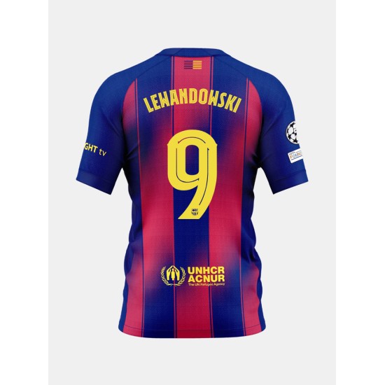Damen FC Barcelona 2025/26 Heim UCL Trikot - LEWANDOWSKI #9 Damen FC Barcelona 2025/26 Heim UCL Trikot - LEWANDOWSKI #9