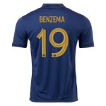 Karim Benzema #19 Frankreich Heimtrikot Weltmeisterschaft 2022