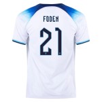 Phil Foden #21 England Heimtrikot Weltmeisterschaft 2022 Phil Foden #21 England Heimtrikot Weltmeisterschaft 2022