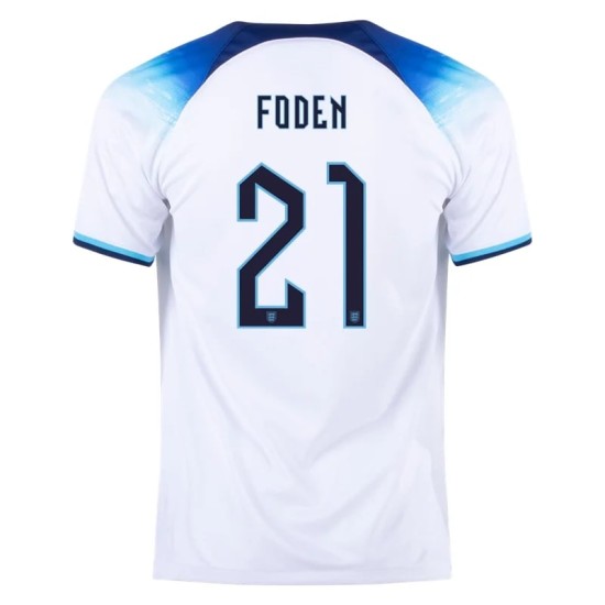 Phil Foden #21 England Heimtrikot Weltmeisterschaft 2022 Phil Foden #21 England Heimtrikot Weltmeisterschaft 2022