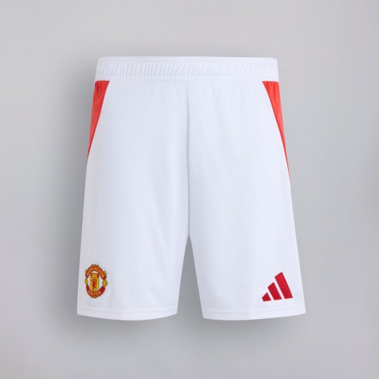 Damen Manchester United 2024/25 Heim Shorts Weiß Damen Manchester United 2024/25 Heim Shorts Weiß