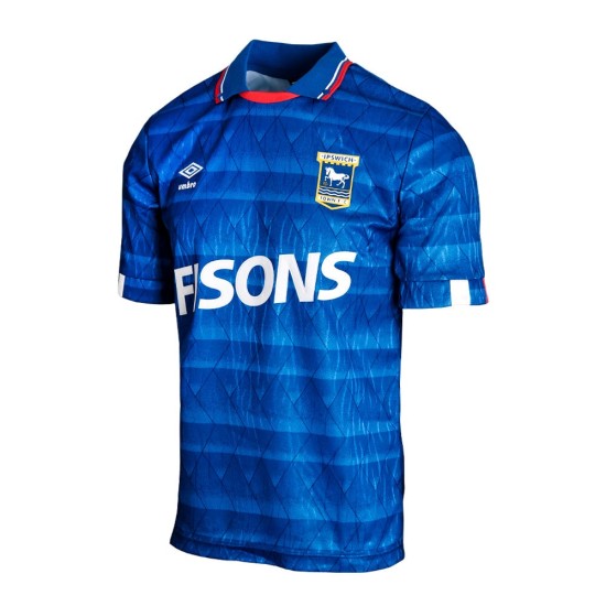 Damen Ipswich Town 1989/92 Heim Retro Trikot Damen Ipswich Town 1989/92 Heim Retro Trikot