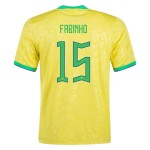 Fabinho #15 Brasilien Heimtrikot Weltmeisterschaft 2022