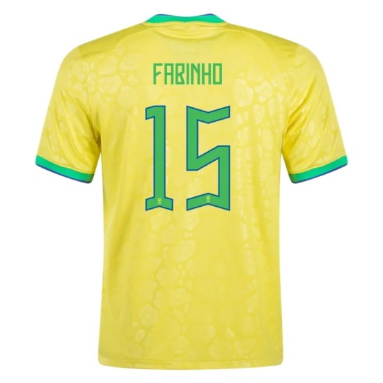 Fabinho #15 Brasilien Heimtrikot Weltmeisterschaft 2022